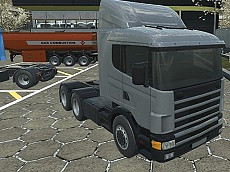 Play 18 wheeler truck driving cargo free game