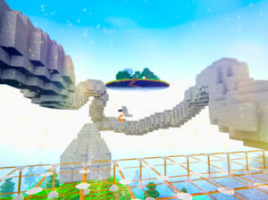 Play blocky parkour skyline sprint free game