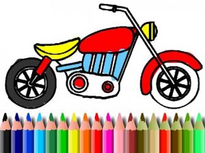Play bts motorbike coloring free game