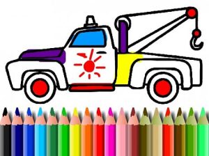 Play bts truck coloring book free game