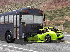 Play bus crash stunts demolition free game