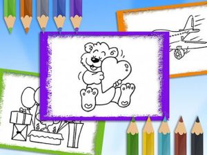Play cartoon coloring book free game