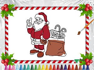 Play christmas coloring book free game