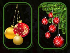 Play christmas ornaments memory free game
