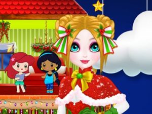 Play christmas puppet princess house free game