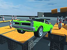 Play crazy car crash stunts bowling edition free game