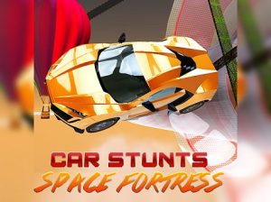 Play crazy car stunts space fortress free game