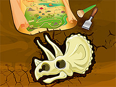 Play dinasaur bone digging free game