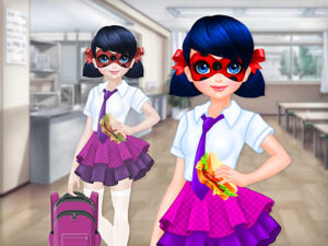 Play dotted girl back to school free game