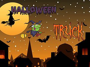 Play halloween truck jigsaw free game