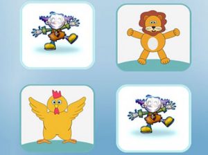 Play happy animals memory game free game