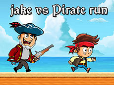 Play jake vs pirate run free game