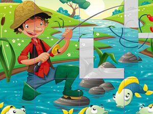 Play kids cartoon puzzle free game