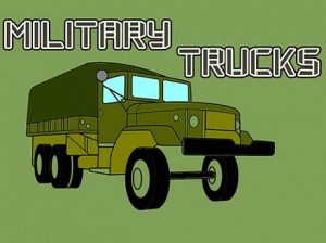 Play military trucks coloring free game