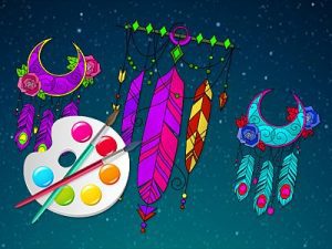 Play miraculous dream catcher coloring book free game