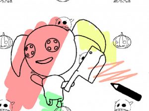 Play monster sketch drawing game free game