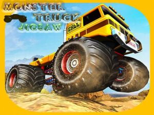 Play monster trucks jigsaw free game