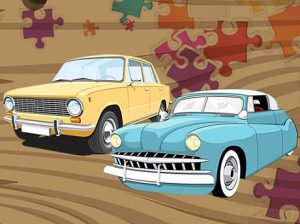 Play old timer car jigsaw free game
