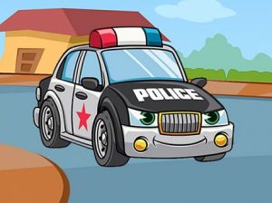 Play police cars jigsaw free game