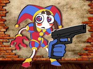 Play pomni maze shooter free game