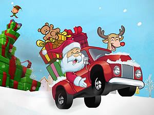 Play santa gift truck free game