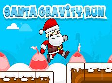 Play santa gravity run free game