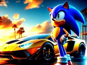 Play sonic run for lamborghini free game