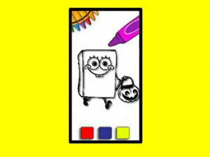 Play spobgebob halloween coloring book free game