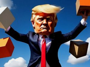 Play trump wobble walk challenge free game