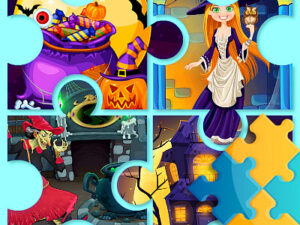Play witchs house halloween puzzles free game