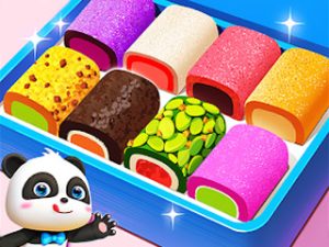 Play little panda candy shop free game