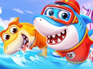 Play little panda shark family free game