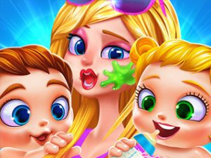 Play my newborn baby twins care free game